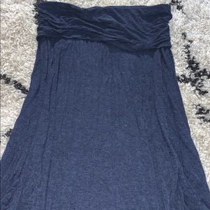 Navy blue maxi skirt